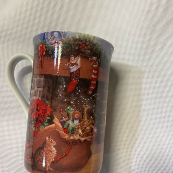 Lenox Porcelain Holiday Dimension Santa’s Journey Mugs Cups - Set of 4 - Picture 4 of 7